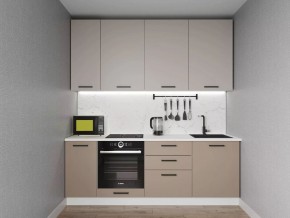 Кухонный гарнитур Каппучино 2200 h950 (Стол. 26мм) в Ижевске - izhevsk.ok-mebel.com | фото