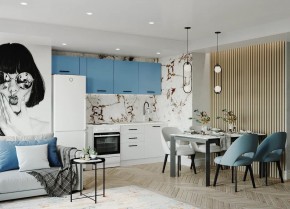 Кухонный гарнитур Капри 2550 (Стол. 26мм) в Ижевске - izhevsk.ok-mebel.com | фото