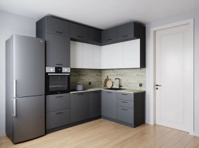 Кухонный гарнитур Меренга 2200*1700 (Стол. 26мм) в Ижевске - izhevsk.ok-mebel.com | фото