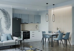 Кухонный гарнитур Ниагара 2550 (Стол. 38мм) в Ижевске - izhevsk.ok-mebel.com | фото