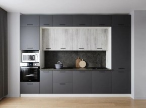 Кухонный гарнитур Санторини 3400 (Стол. 38мм) в Ижевске - izhevsk.ok-mebel.com | фото