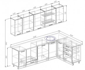 Кухонный гарнитур угловой Демо 2600х1600 (Стол. 38мм) в Ижевске - izhevsk.ok-mebel.com | фото 2