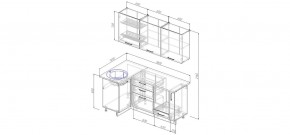Кухонный гарнитур угловой Капри 1000*1800 (Стол. 38мм) в Ижевске - izhevsk.ok-mebel.com | фото 2