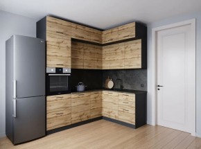 Кухонный гарнитур угловой Крафт 2200*1700 (Стол. 26мм) в Ижевске - izhevsk.ok-mebel.com | фото