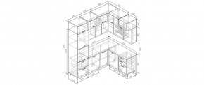 Кухонный гарнитур угловой Крафт 2200*1700 (Стол. 38мм) в Ижевске - izhevsk.ok-mebel.com | фото