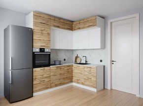 Кухонный гарнитур угловой Лада 2200*1700 (Стол. 38мм) в Ижевске - izhevsk.ok-mebel.com | фото