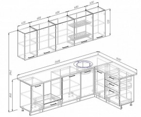 Кухонный гарнитур угловой Шимо 2600х1600 (Стол. 38мм) в Ижевске - izhevsk.ok-mebel.com | фото 2