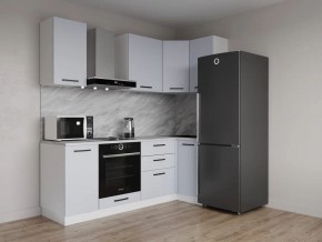 Кухонный гарнитур угловой Смоки 2200*1000 (Стол. 38 мм) в Ижевске - izhevsk.ok-mebel.com | фото