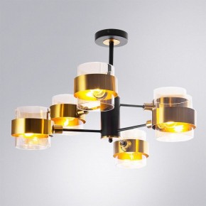 Люстра на штанге Arte Lamp Carlo A8205SP-6BK в Ижевске - izhevsk.ok-mebel.com | фото 2