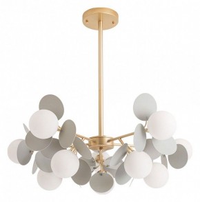 Люстра на штанге Arte Lamp Peacock A1369SP-10GY в Ижевске - izhevsk.ok-mebel.com | фото