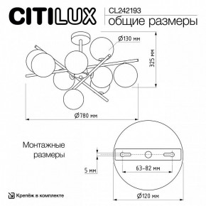Люстра на штанге Citilux Ronny CL242193 в Ижевске - izhevsk.ok-mebel.com | фото 8