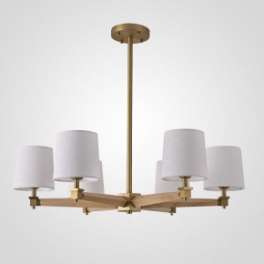 Люстра на штанге Imperiumloft Jorgenson White/Light wood STAVRA01 в Ижевске - izhevsk.ok-mebel.com | фото