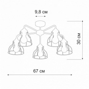Люстра на штанге Vitaluce V3102 V3102-1/5PL в Ижевске - izhevsk.ok-mebel.com | фото 2