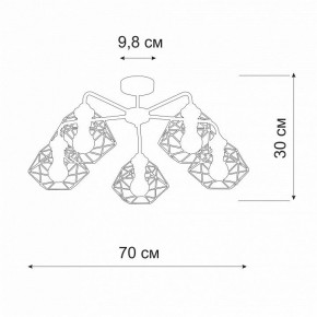 Люстра на штанге Vitaluce V4258 V4258-0/5PL в Ижевске - izhevsk.ok-mebel.com | фото 2