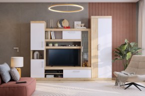 МАКСИ К1 Стенка для гостиной дуб сонома/белое дерево в Ижевске - izhevsk.ok-mebel.com | фото 5