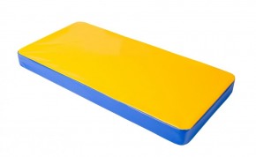 Мат гимнастический 1х0,5х0,08м цв. синий-желтый в Ижевске - izhevsk.ok-mebel.com | фото 1