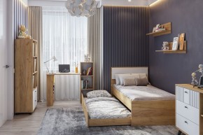 МИЛАН Спальня (Дуб Золотой/Белый матовый) в Ижевске - izhevsk.ok-mebel.com | фото 46