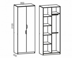 Модульная детская Киви (ЛДСП молочный дуб/лайм) в Ижевске - izhevsk.ok-mebel.com | фото 4