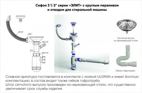 Мойка кухонная ULGRAN U-101 (500) в Ижевске - izhevsk.ok-mebel.com | фото 14