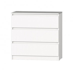 МС "Хилтон" Комод №2 800 (3 ящ.) белый текстурный в Ижевске - izhevsk.ok-mebel.com | фото 2