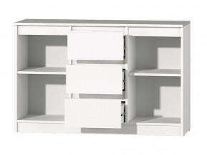 МС "Хилтон" Комод №4 1200 (белый текстурный) в Ижевске - izhevsk.ok-mebel.com | фото 3