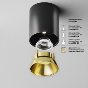 Накладной светильник Maytoni Alfa LED C064CL-12W4K-RD-B в Ижевске - izhevsk.ok-mebel.com | фото 3