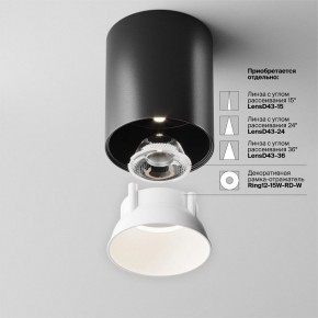 Накладной светильник Maytoni Alfa LED C064CL-12W4K-RD-B в Ижевске - izhevsk.ok-mebel.com | фото 4