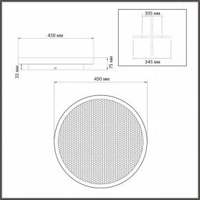 Накладной светильник Sonex Shimmers 7736/60L в Ижевске - izhevsk.ok-mebel.com | фото 8