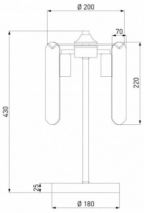 Настольная лампа декоративная Eurosvet Claire 01170/3 золото в Ижевске - izhevsk.ok-mebel.com | фото 3