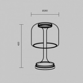 Настольная лампа декоративная Maytoni Spirito MOD286TL-L18G3K в Ижевске - izhevsk.ok-mebel.com | фото 4