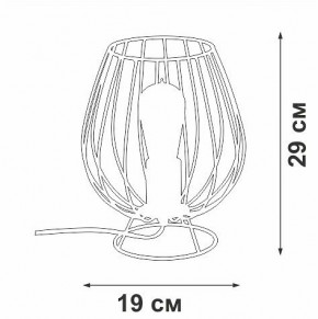 Настольная лампа декоративная Vitaluce V4296 V4296-0/1L в Ижевске - izhevsk.ok-mebel.com | фото 3