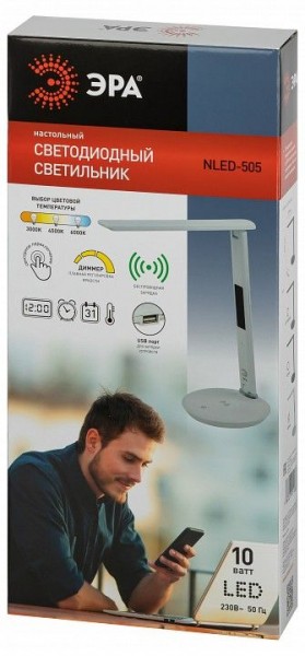 Настольная лампа офисная Эра  NLED-505-10W-W в Ижевске - izhevsk.ok-mebel.com | фото 5