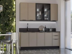 НИКОЛЬ Кухонный гарнитур 2000/900 (Холст Латте) в Ижевске - izhevsk.ok-mebel.com | фото