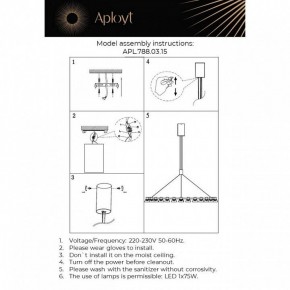 Подвесная люстра Aployt Rezeda APL.788.03.15 в Ижевске - izhevsk.ok-mebel.com | фото 13