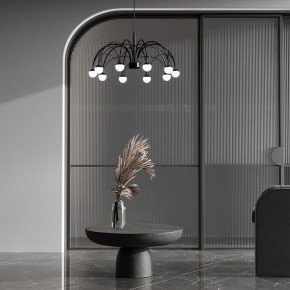 Подвесная люстра Eurosvet Ragno 90034/10 LED черный в Ижевске - izhevsk.ok-mebel.com | фото 4