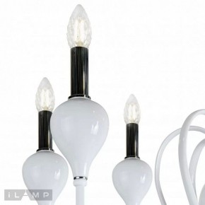 Подвесная люстра iLamp Lady 88003-8 WH в Ижевске - izhevsk.ok-mebel.com | фото 3