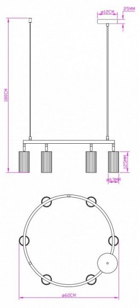 Подвесная люстра Moderli Cora V11602-6P в Ижевске - izhevsk.ok-mebel.com | фото 5