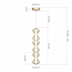 Подвесная люстра ST-Luce SPINE SL6136.213.01 в Ижевске - izhevsk.ok-mebel.com | фото 4