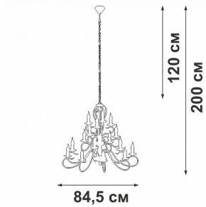 Подвесная люстра Vitaluce V1859 V1859-1/16 в Ижевске - izhevsk.ok-mebel.com | фото 4