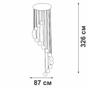 Подвесная люстра Vitaluce V2893 V2893-9/16S в Ижевске - izhevsk.ok-mebel.com | фото 4