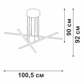 Подвесная люстра Vitaluce V3051 V3051-1/3S в Ижевске - izhevsk.ok-mebel.com | фото 4