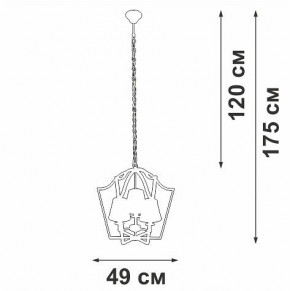 Подвесная люстра Vitaluce V4991 V4991-8/3 в Ижевске - izhevsk.ok-mebel.com | фото 3