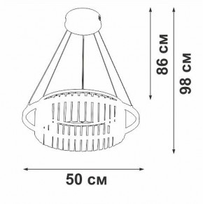 Подвесная люстра Vitaluce V54010 V54010-0/1S в Ижевске - izhevsk.ok-mebel.com | фото 6