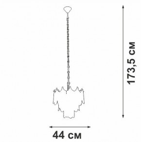 Подвесная люстра Vitaluce V5813 V5813-8/5 в Ижевске - izhevsk.ok-mebel.com | фото 3