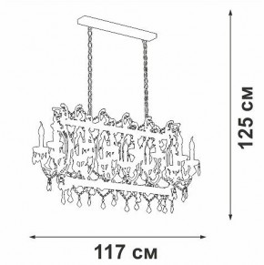 Подвесная люстра Vitaluce V5814 V5814-7/14 в Ижевске - izhevsk.ok-mebel.com | фото 3