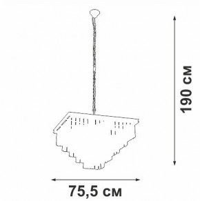 Подвесная люстра Vitaluce V5818 V5818-8/13 в Ижевске - izhevsk.ok-mebel.com | фото 5
