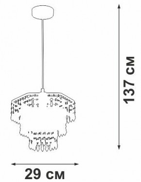 Подвесная люстра Vitaluce V5883 V5883-1/1S в Ижевске - izhevsk.ok-mebel.com | фото 6