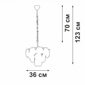 Подвесная люстра Vitaluce V5888 V5888-8/7 в Ижевске - izhevsk.ok-mebel.com | фото 3