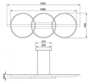 Подвесной светильник Arte Lamp Fluido A3913SP-24BK в Ижевске - izhevsk.ok-mebel.com | фото 3