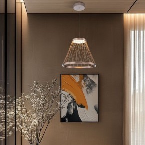 Подвесной светильник Eurosvet Cesta 40016/1 LED коричневый в Ижевске - izhevsk.ok-mebel.com | фото 4